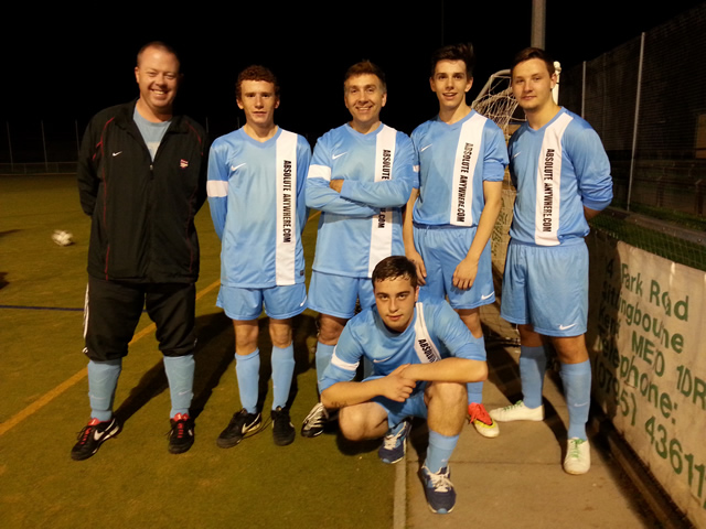 Football team sponsored by Absolute Anywhere